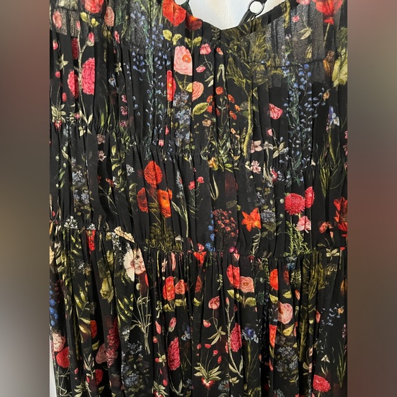 Payal Jain Black Floral Dress Size XS - Picture 2 of 8